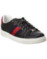 Фото #1 товара Gucci Ace Leather Sneaker Men's Black 7.5