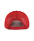 Фото #3 товара Men's Red Los Angeles Angels Foam Logo Trucker Adjustable Hat