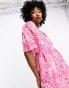 Фото #2 товара Whistles printed midi smock dress in pink