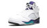 Jordan Air Jordan 5 Retro Grape 高帮 复古篮球鞋 男女同款 白紫葡萄 2013版