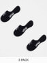 Vans Classic Assorted canoodles 3-pack socks in black