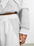 Фото #7 товара ASOS DESIGN co-ord straight leg jogger with patchwork detail in grey marl