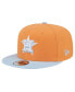 ფოტო #1 პროდუქტის Men's Orange Houston Astros Spring Color Two-Tone 9FIFTY Snapback Hat