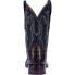 Фото #4 товара Dan Post Boots Kingsly Caiman Square Toe Cowboy Mens Brown Dress Boots DP4860