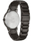 ფოტო #4 პროდუქტის Men's Eco-Drive Axiom Gray Stainless Steel Bracelet Watch 41mm