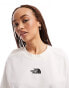 The North Face Oversized heavyweight t-shirt in cream Exclusive at ASOS