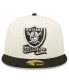 Men's Cream, Black Las Vegas Raiders 2022 Sideline 59FIFTY Fitted Hat