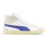 Фото #1 товара Puma Rhuigi X Clyde Mid Basketball Lace Up Mens White Sneakers Casual Shoes 391