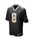 Фото #2 товара Men's Archie Manning Black New Orleans Saints Retired Player Game Jersey