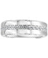 EFFY® Men's White Sapphire Band (1 ct. t.w.) in Sterling Silver