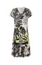 ფოტო #1 პროდუქტის Women's Short Sleeve Abstract Palm Print Dress