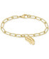 ფოტო #2 პროდუქტის Multicolor Crystal Crocodile Paperclip Link Chain Bracelet