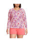 ფოტო #3 პროდუქტის Women's Crew Neck Long Sleeve Rash Guard UPF 50 Sun Protection Swim Tee