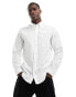 Jack & Jones Premium poplin long sleeve shirt in white Hellweiß, L - Chest 104cm - фото #1