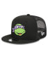 Фото #1 товара Men's Black Teenage Mutant Ninja Turtles Happy Donatello Trucker 9FIFTY Snapback Hat
