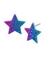 Faux Stone Pavé Star Stud Earrings