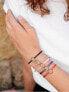 Фото #3 товара Плетеный браслет с красным / стальным кольцом