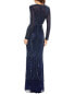 Фото #2 товара Mac Duggal Embellished Illusion High-Neck Gown Women's