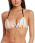 Фото #1 товара Lemlem Mokati Triangle Bikini Top Women's Yellow Xs