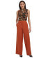 Фото #4 товара Women's Wide Leg Cotton Blend Pants