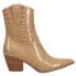 Фото #1 товара COCONUTS by Matisse Bambi Croc Pointed Toe Cowboy Booties Womens Beige Casual Bo