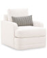 Фото #1 товара Kendrah 32" Fabric Swivel Chair with Recessed Arms, Created for Macy's