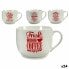 Фото #1 товара Чашка для кофе Фарфор Красный Белый 500 мл 24 штуки