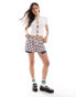 Фото #1 товара Bershka boxy shorts in blue check