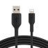 Фото #2 товара Кабель для зарядки Belkin 0.15 м Lightning - USB A - Male - Male - Черный