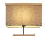 LED Stehlampe Holz Stoffschirm, 155cm