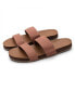 ფოტო #1 პროდუქტის Women’s Zensole Vistas Faux Leather Double Strap Slide Sandals