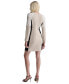 Фото #2 товара Women's Colorblocked Long-Sleeve Sheath Dress