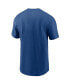 Фото #4 товара Men's Royal Indianapolis Colts Team Wordmark T-shirt