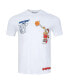 Фото #4 товара Men's White Garfield Nothin' but Net T-Shirt