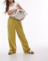 Фото #1 товара Topshop linen blend balloon trouser in green