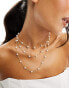 True Decadence multirow pearl necklace in gold