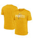 Фото #2 товара Men's Gold Pittsburgh Pirates Authentic Collection Velocity Performance Practice T-shirt