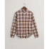 GANT Reg Ut Brushed Oxford Check long sleeve shirt