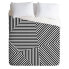 Фото #1 товара Queen/Full Three Of The Possessed Dazzle New York Duvet Set Black/White - Deny