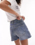 Фото #3 товара Topshop – Mom-Shorts aus Denim in Mittelblau mit A-Linien-Schnitt