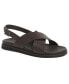 ფოტო #1 პროდუქტის Men's Cancum Cross Strap Comfort Sandals