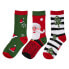 URBAN CLASSICS Stripe Santa Christmas socks 3 pairs