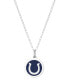 Фото #1 товара Auburn Jewelry mini Horseshoe Pendant Necklace in Sterling Silver and Enamel, 16" + 2" Extender