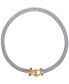 Фото #1 товара Italian Gold rounded Mesh Collar Necklace in 14k Gold over Sterling Silver