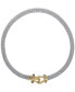 ფოტო #1 პროდუქტის Rounded Mesh Collar Necklace in 14k Gold over Sterling Silver