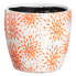 Set of Planters Orange Terracotta 19 x 19 x 17 cm Circular (2 Units)