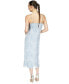 ფოტო #2 პროდუქტის Women's Tonal-Print Slit Slip Dress