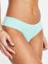 Volcom simply soft cheeky bikini bottom in pale aqua