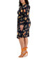 Фото #6 товара Plus Size Sylvia Floral-Print Pleated Wrap Dress