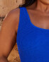 Фото #2 товара Moda Minx Curve X Bernadette Afia scoop scrunch swimsuit in cobalt blue